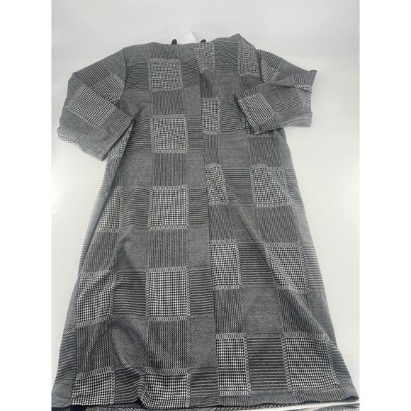 Soho Apparel Dress Plus 2X Sheath Black White Round Neck Women Career Work New - Picture 7 of 9